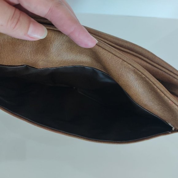 Air India Brown Leather Women's Bag - Picture 5 of 9